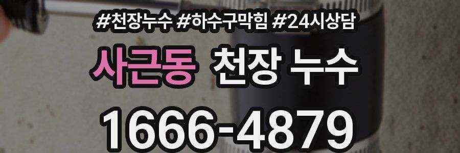 사근동 천장 누수