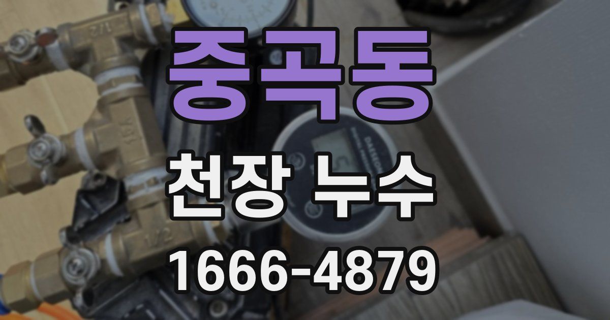 중곡동 천장 누수