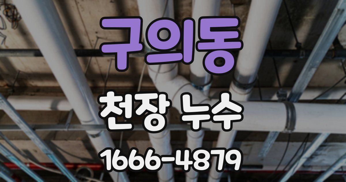 구의동 천장 누수