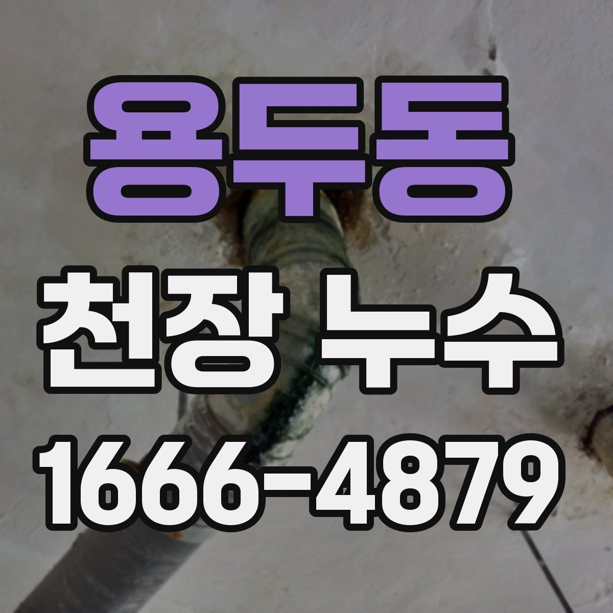 용두동 천장 누수 최상층에서 비 오는 날 누수 생길 때
