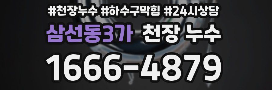 삼선동3가 천장 누수