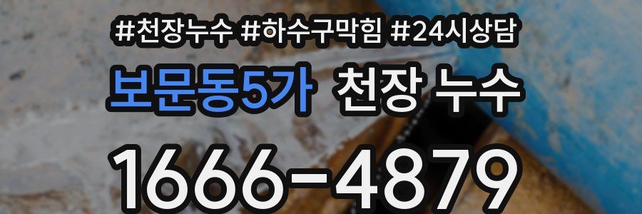 보문동5가 천장 누수