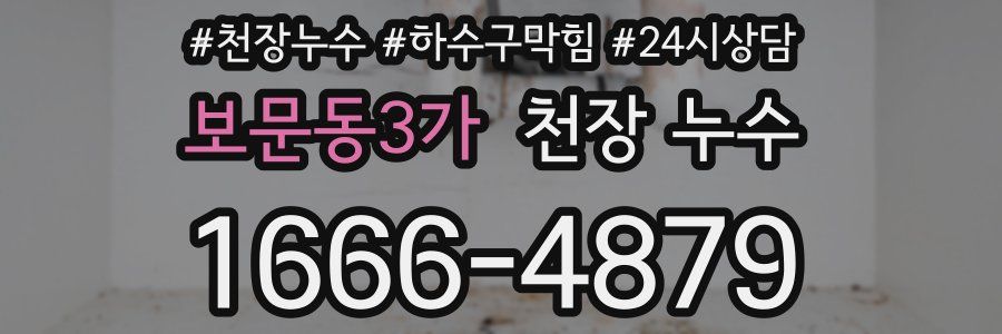 보문동3가 천장 누수