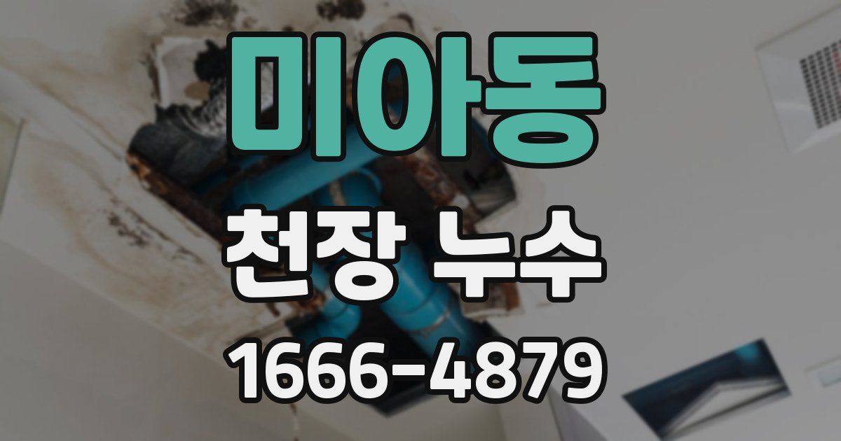 미아동 천장 누수