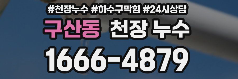 구산동 천장 누수