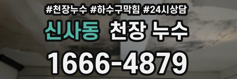 신사동 천장 누수