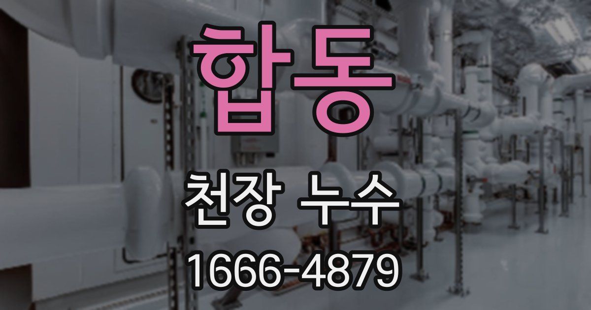 합동 천장 누수