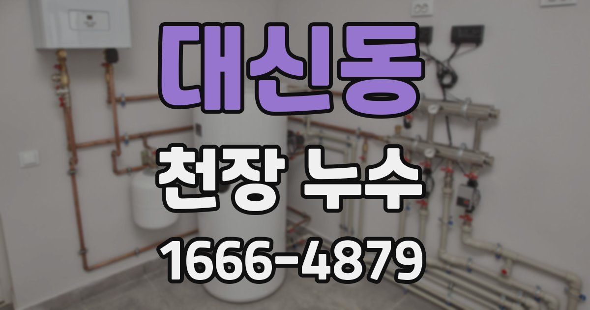 대신동 천장 누수