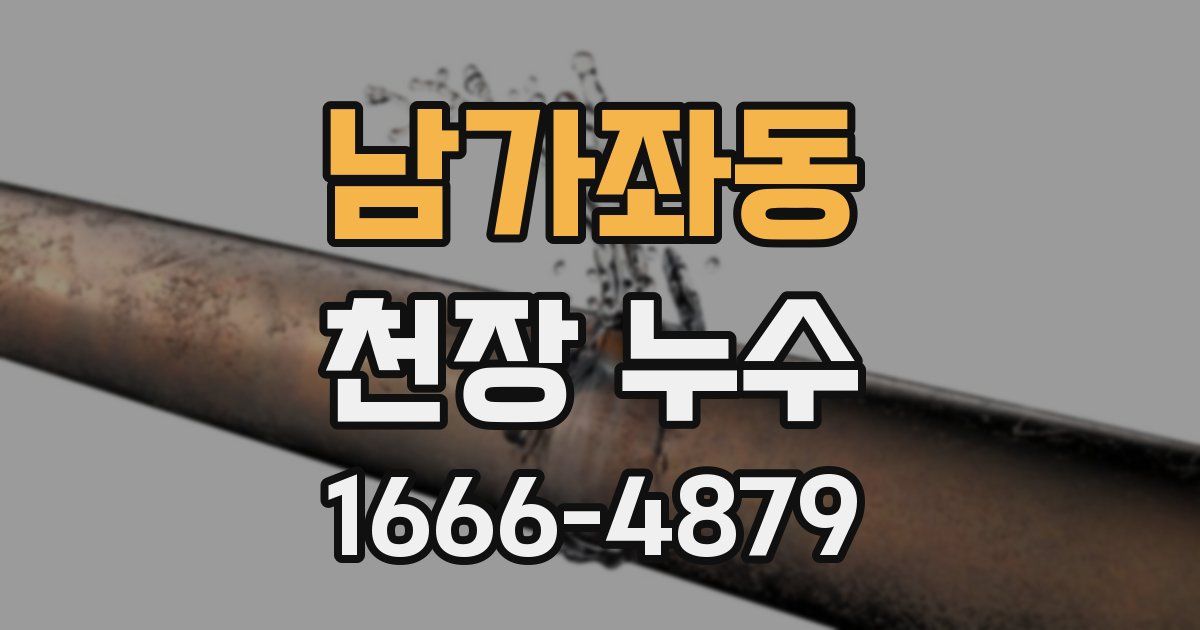 남가좌동 천장 누수