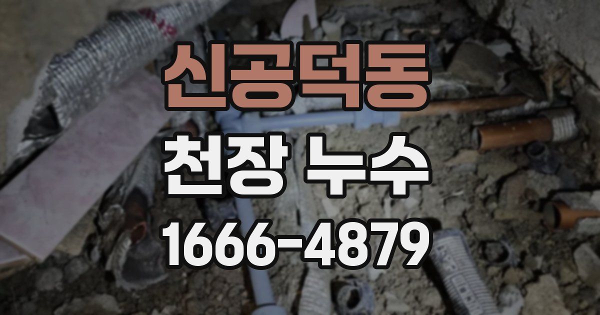 신공덕동 천장 누수