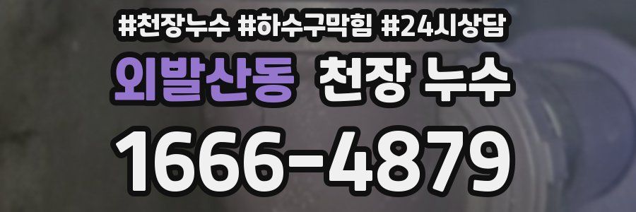 외발산동 천장 누수