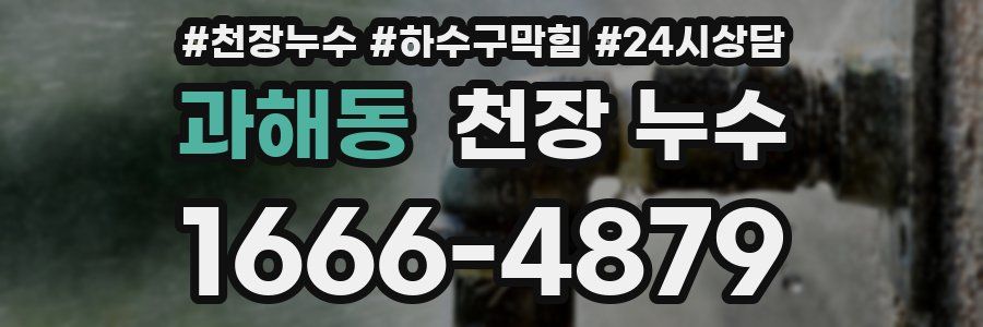 과해동 천장 누수