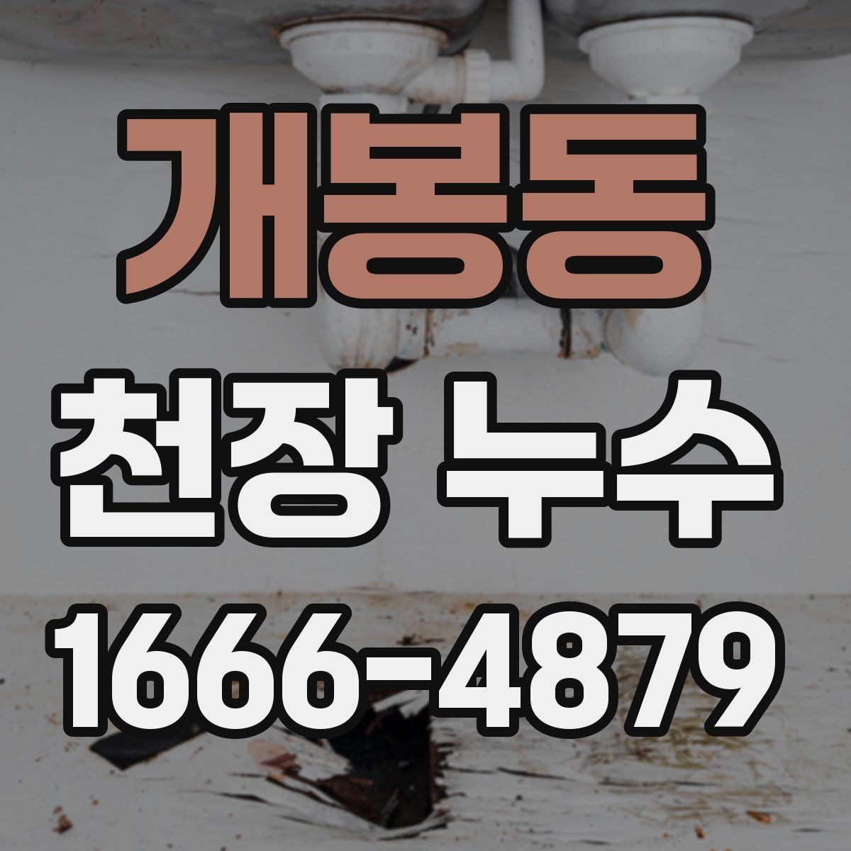 개봉동 천장 누수 타일 줄눈 문제로 아래집 천장이 젖는 경우