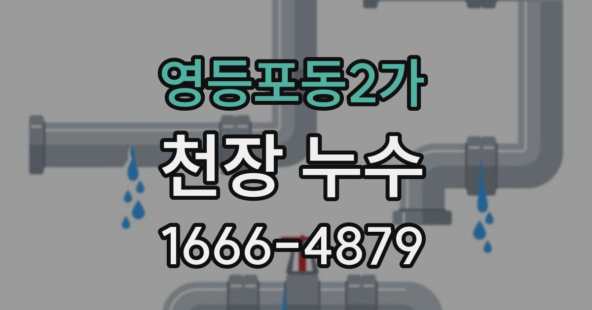 영등포동2가 천장 누수