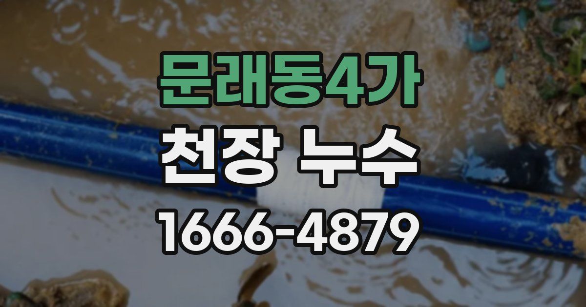 문래동4가 천장 누수