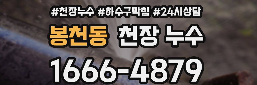 봉천동 천장 누수