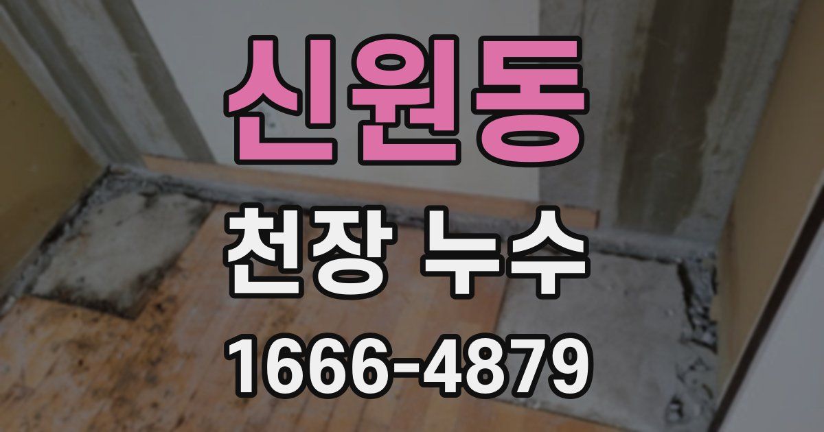 신원동 천장 누수