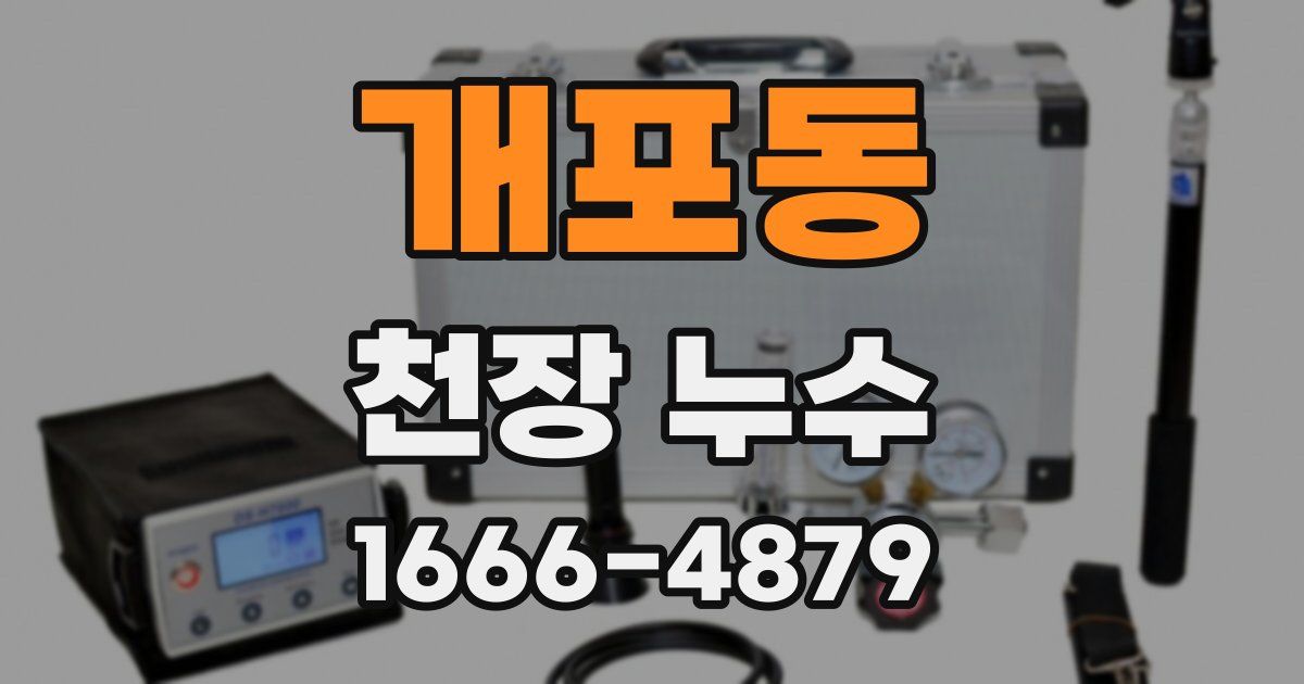 개포동 천장 누수