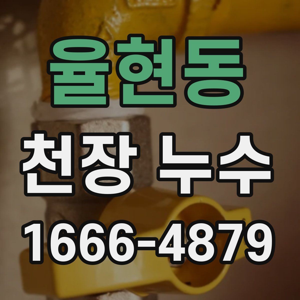율현동 천장 누수 배수 트랩 문제로 천장 누수처럼 보일 때