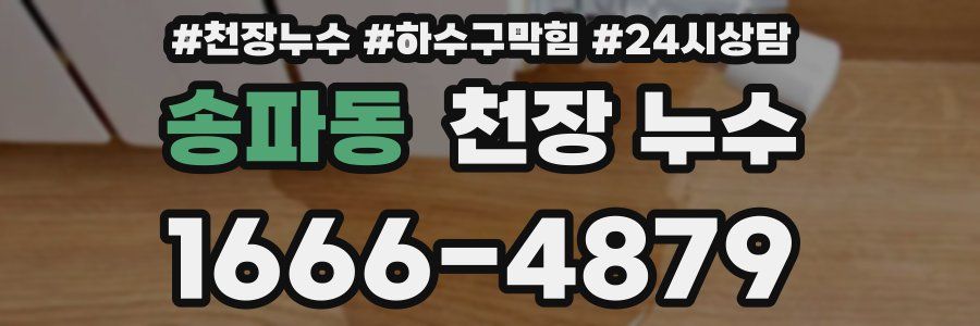 송파동 천장 누수