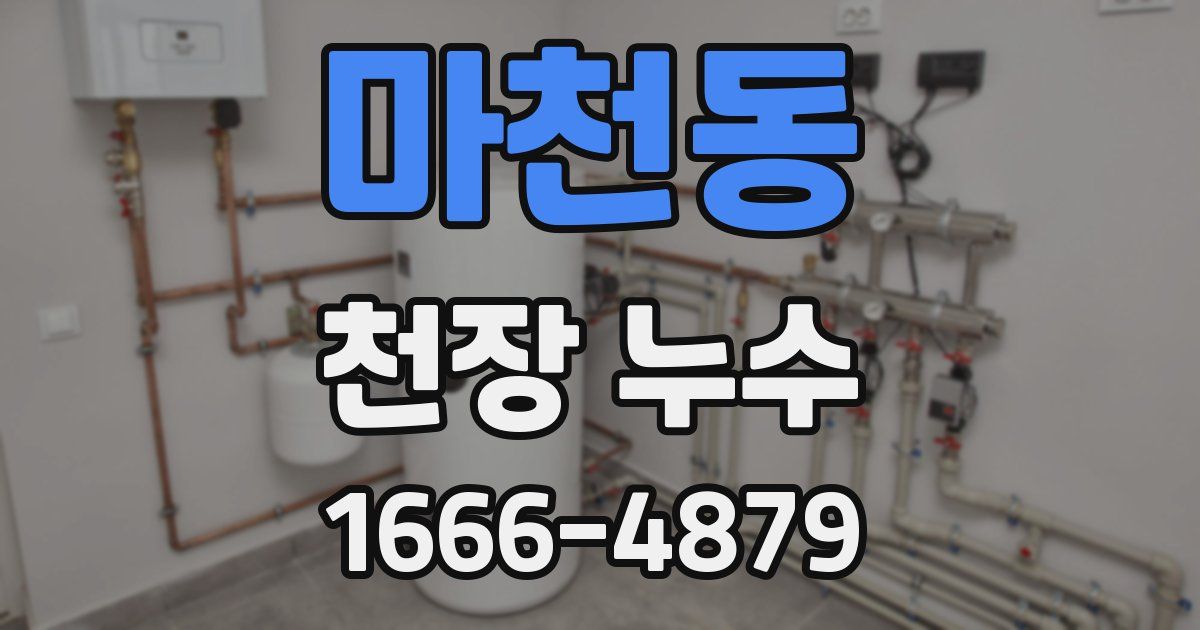 마천동 천장 누수