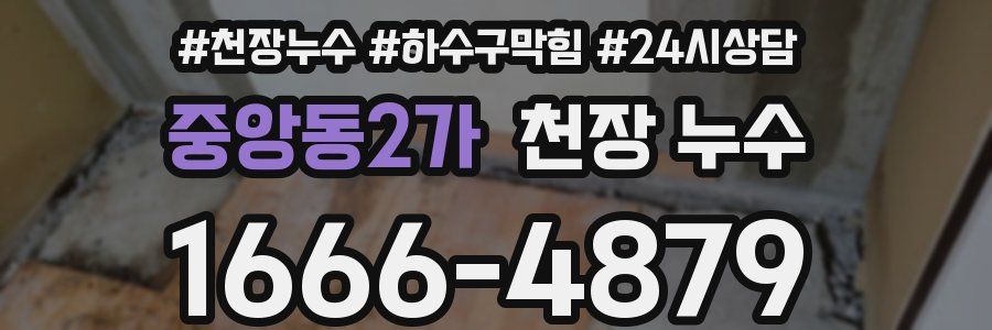 중앙동2가 천장 누수