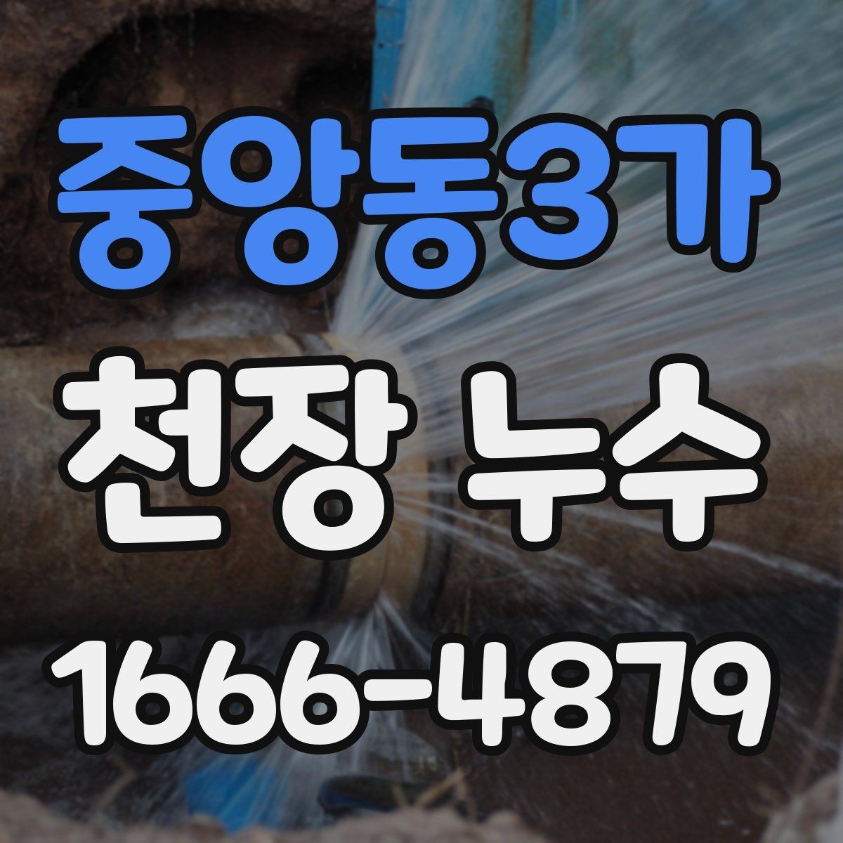 중앙동3가 천장 누수 가구가 젖기 시작했을 때 응급 조치