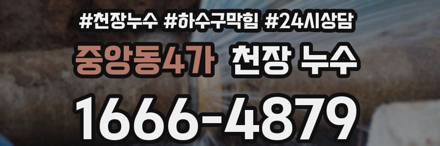 중앙동4가 천장 누수