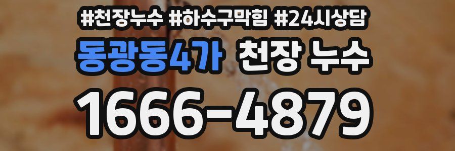 동광동4가 천장 누수