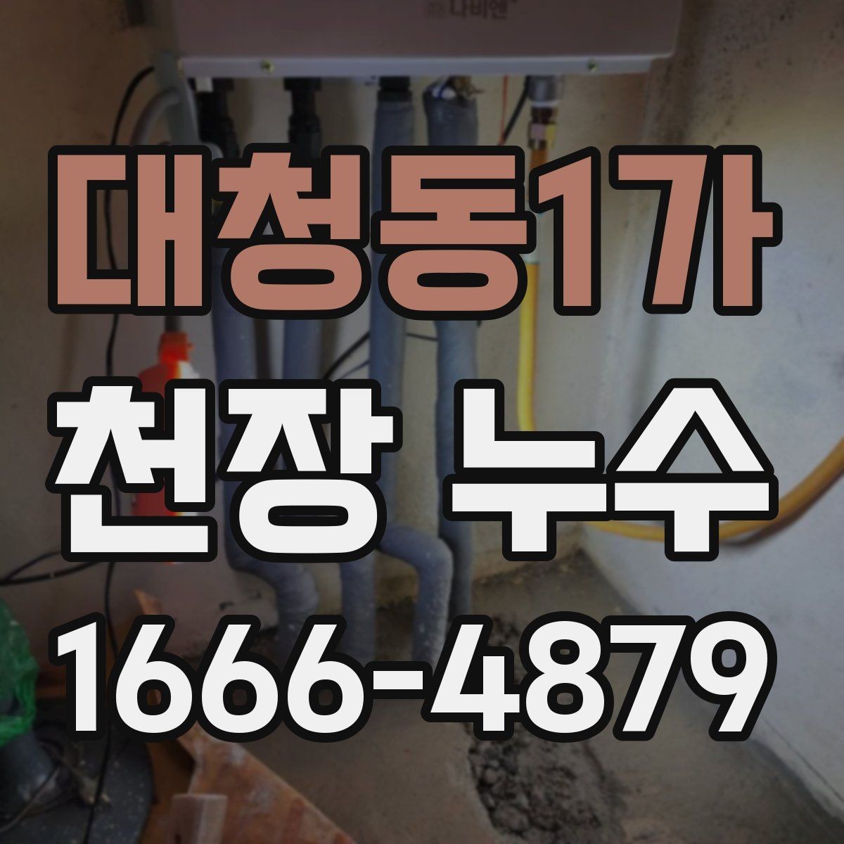 대청동1가 천장 누수 석고가 무너질 수 있는 상황