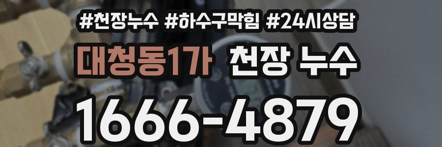 대청동1가 천장 누수
