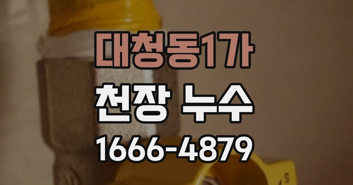 대청동1가 천장 누수