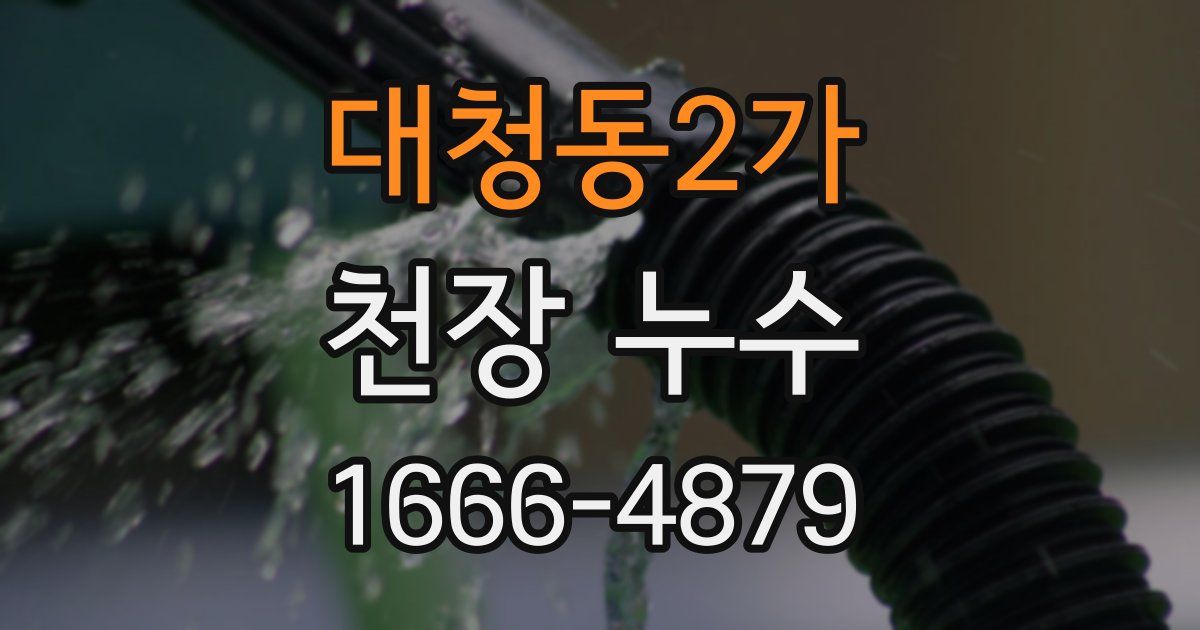 대청동2가 천장 누수