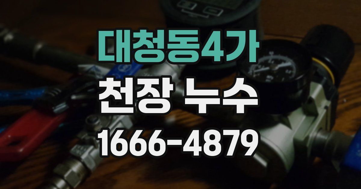 대청동4가 천장 누수