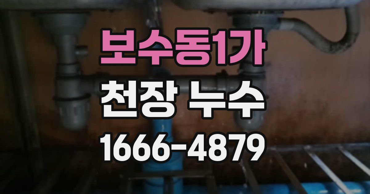 보수동1가 천장 누수