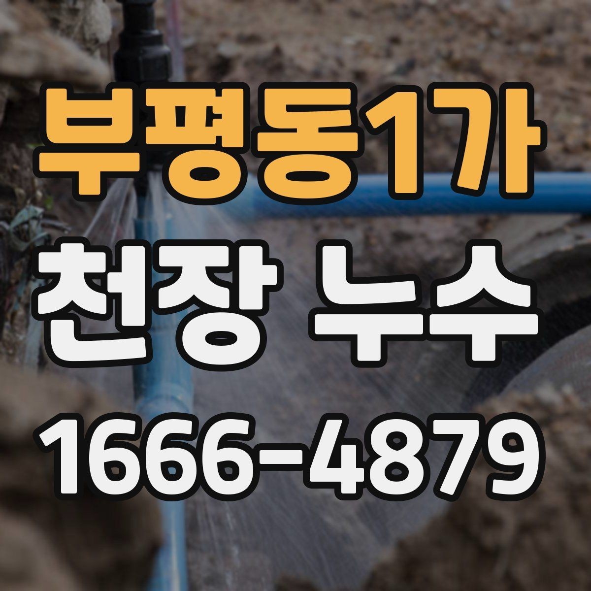 부평동1가 천장 누수 배수 호스 문제로 천장에 물자국이 생길 때