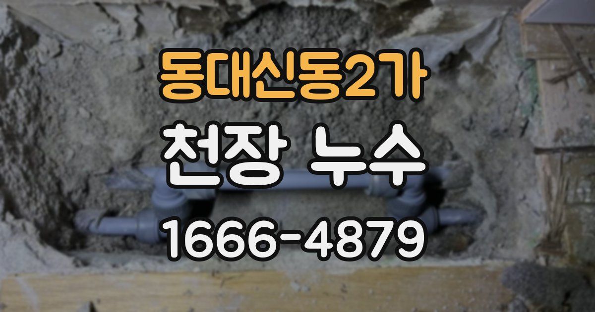 동대신동2가 천장 누수