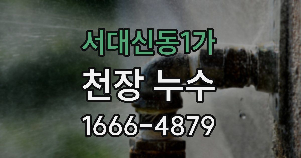 서대신동1가 천장 누수