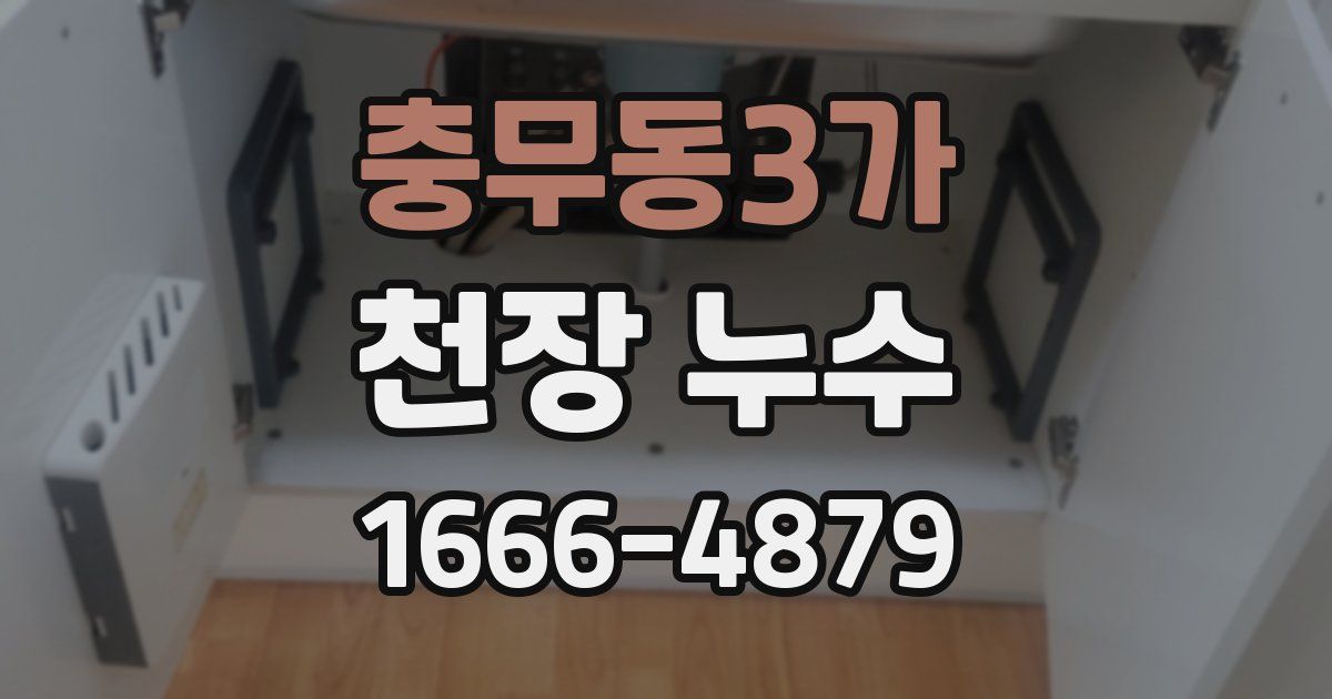 충무동3가 천장 누수