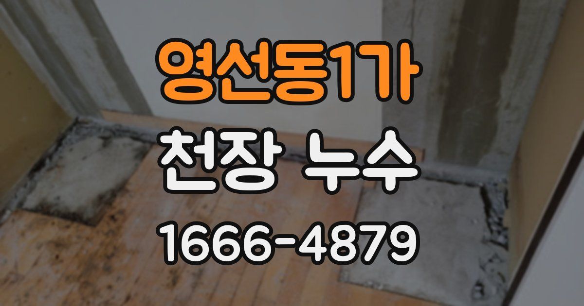 영선동1가 천장 누수