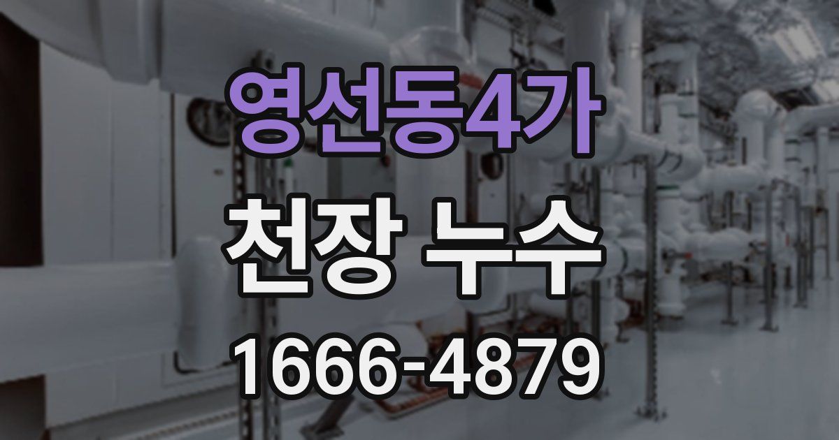영선동4가 천장 누수