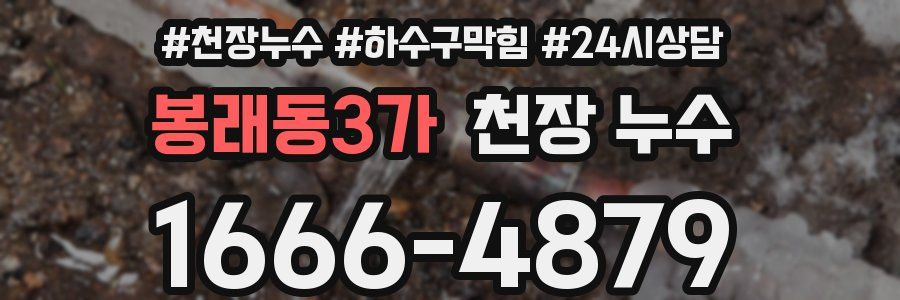 봉래동3가 천장 누수