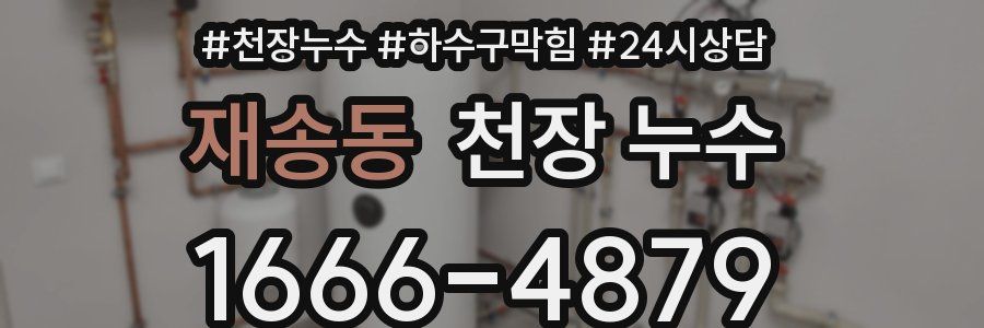 재송동 천장 누수