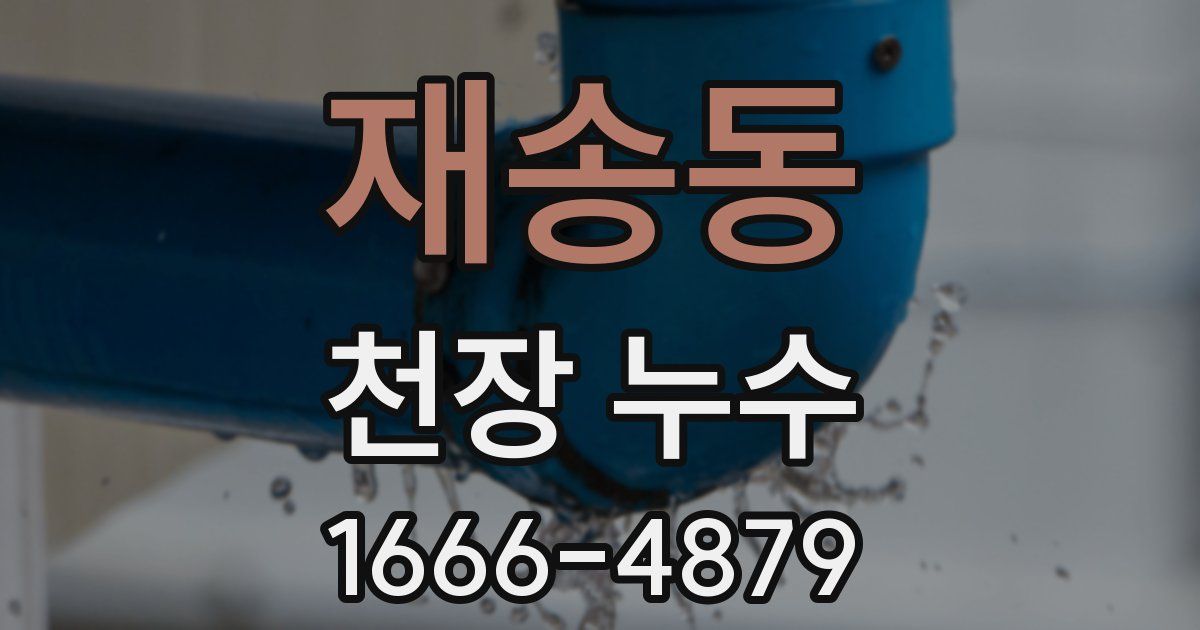 재송동 천장 누수