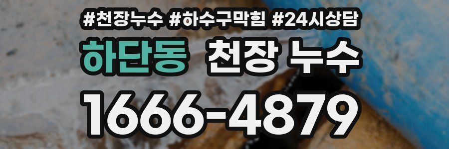 하단동 천장 누수