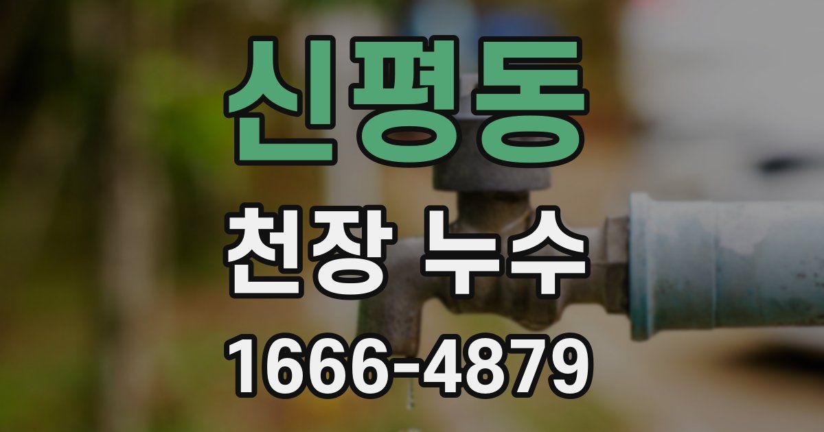 신평동 천장 누수