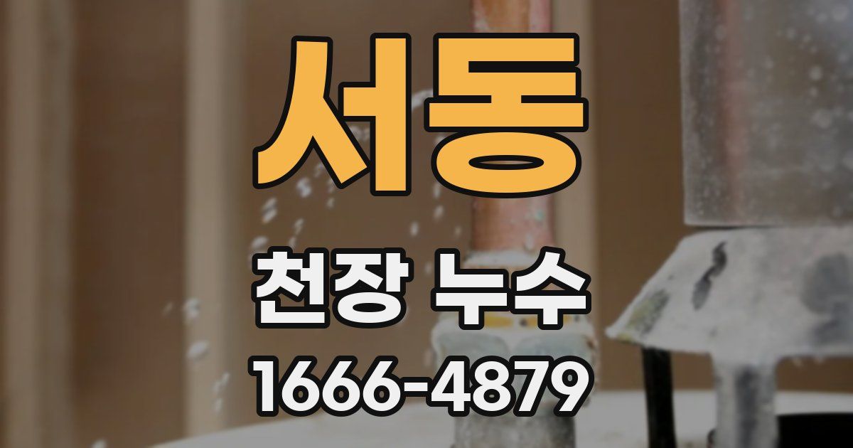 서동 천장 누수