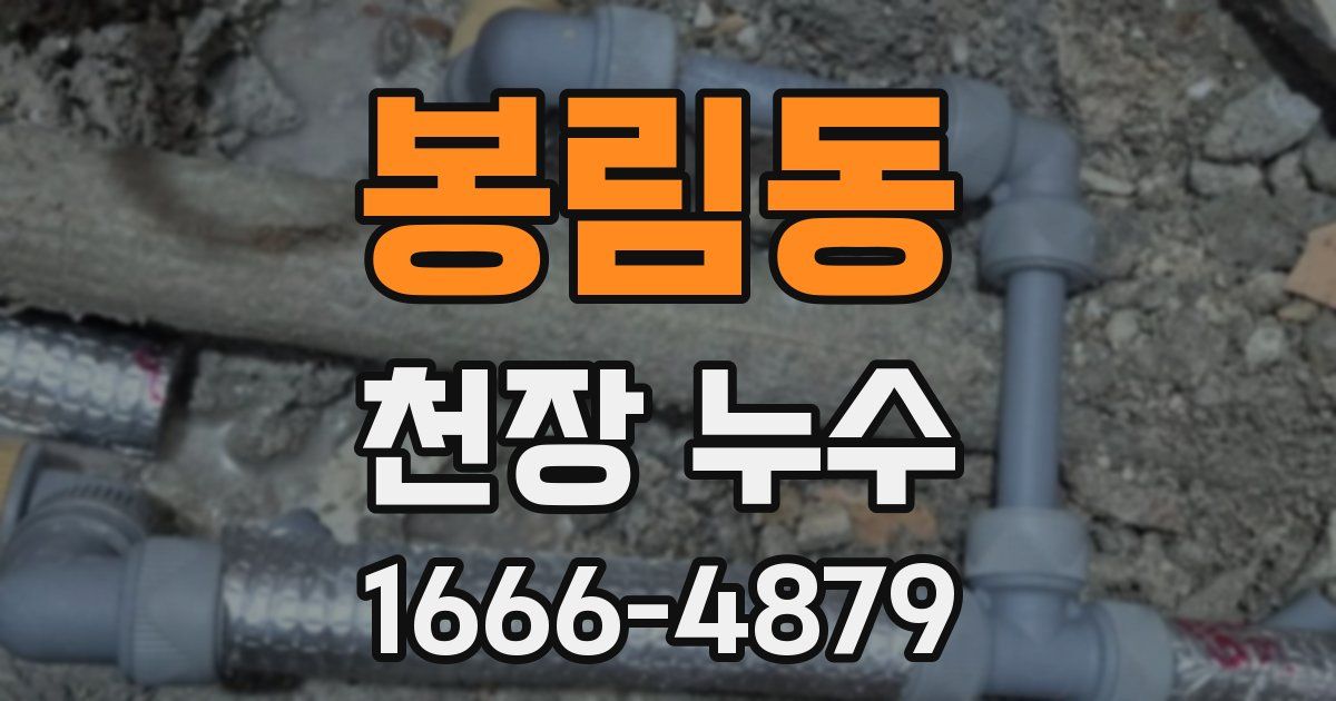 봉림동 천장 누수