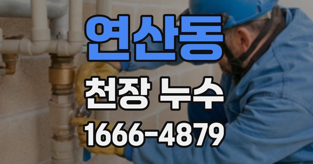 연산동 천장 누수