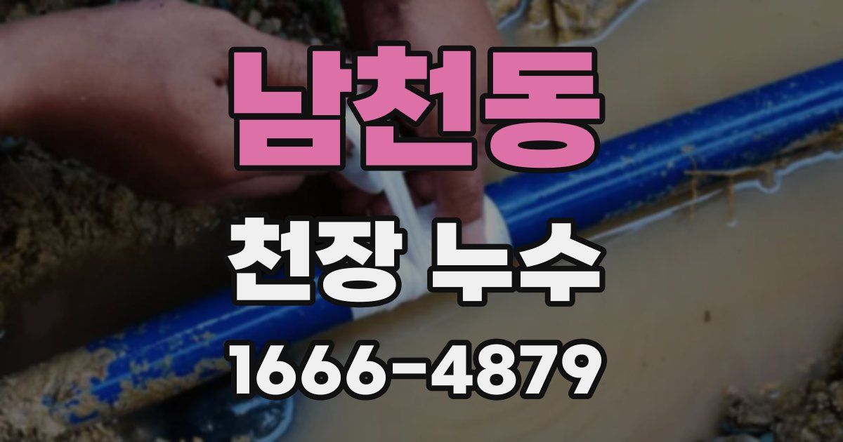 남천동 천장 누수